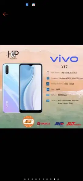 Vivo Y17 RAM 6, INTERNAL 128