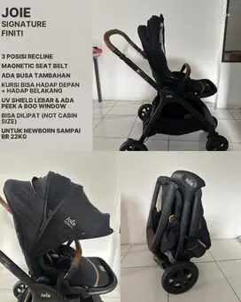 Premium Stroller Joie Signature 2 ways Newborn - 22 Kg Like New