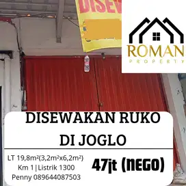DISEWAKAN RUKO DI PINGGIR JALAN JOGLO