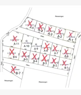 Dijual Tanah Kapling Tinggal 2 unit di Donokerto