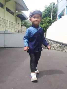 KEMEJA KOMBINASI BRUKAT PRIVATE DESIGN ANAK 2 TAHUN