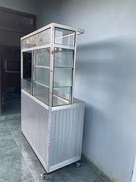 Etalase jualan aluminium kaca