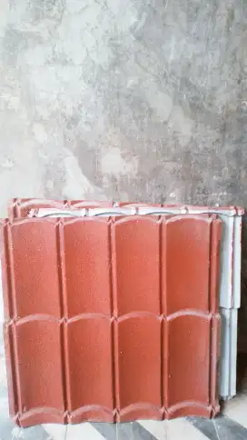 Jual Genteng Pasir Merah Baru 9 lembar (dijual karena salag beli)