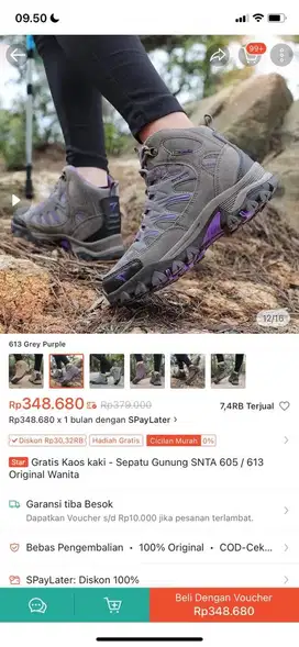 Sepatu gunung SNTA 613