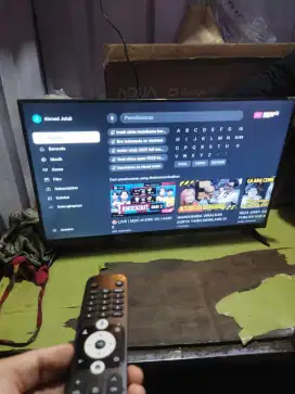 Google tv Aqua 32inch mulus lengkap