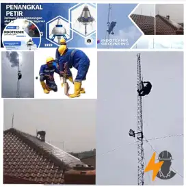 Agen Ahli jasa pasang penangkal petir dan grounding mesin Tangerang
