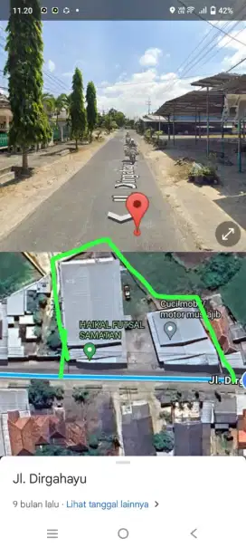 Gudang dijual luas 1600 m² pinggir jalan Pamekasan kota
