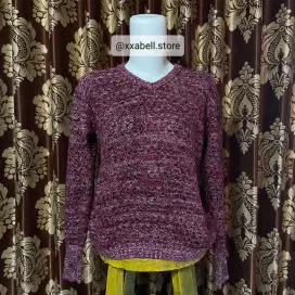 preloved like new baju atasan sweater rajut cewek