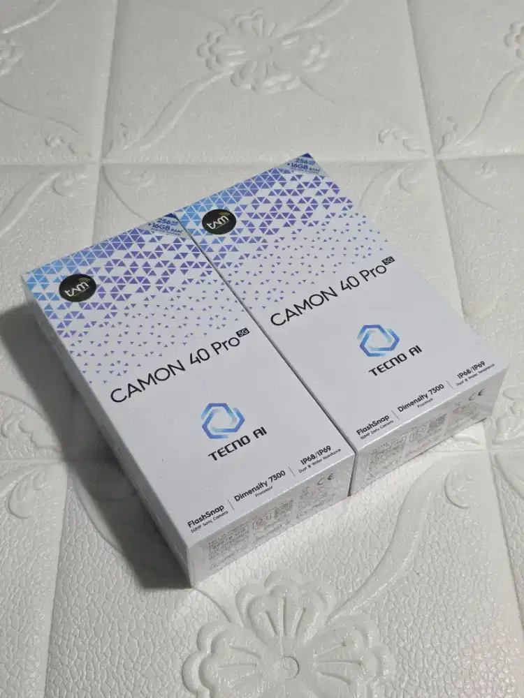Baru Tecno Camon 40 Pro 5G 8/256 Gb