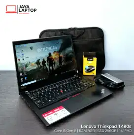 Lenovo Thinkpad T490s Core i5 RAM 8GB SSD 256GB Laptop Second Bekas