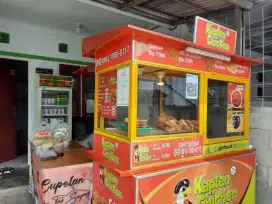 Gerobak Aluminium / Booth usaha Fullset