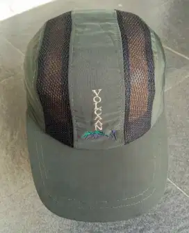 Topi Running Outdoor Volcan Original Second Warna Army Pekat
