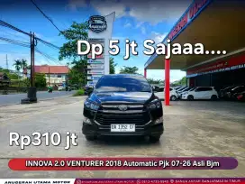Dp5jt innova VENTURER 2018 AT Pjk07-2026 Asli Bjm
