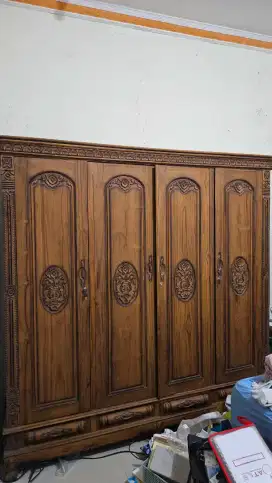 JUAL FURNITURE LEMARI DAN LIST JATI JEPARA ASLI