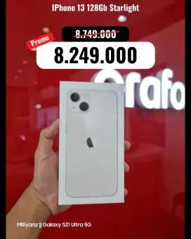 iPhone 13 starlight,, ready,, bisa cicilan syarat KTP aja