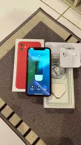 Dijual Iphone 11 Red 64GB Lengkap Terdaftar