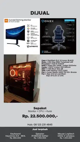 KOMPUTER EDITING, GAMING, ARSITEK