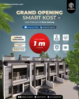RUMAH KOS FULL FURNISH DEPAN  KAMPUS UMM DAN DEKAT UB  KOTA MALANG