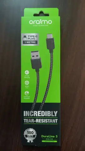 Oraimo Data Cable Duraline 3 Kabel 2A Fast Charging 1M OCD-C32