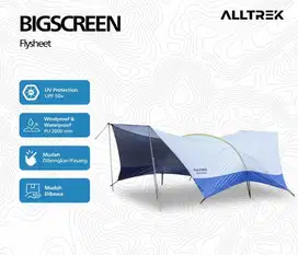 Flysheet Bigscreen tenda Camping besar AllTrek