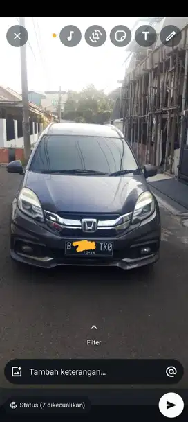 DI JUAL MOBIL HONDA mobilio rs 2016,manual 1500cc