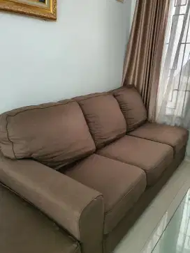 Sofa L Sectional Kanan - Coklat