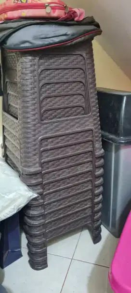 DIJUAL KURSI PLASTIK CORAK ROTAN