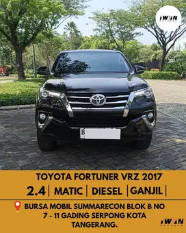 2017 Toyota Fortuner VRZ 2.4 Diesel AT
