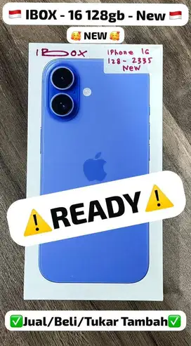 Iphone 16 128 Gb Ultramarine Resmi ibox New segel ibox