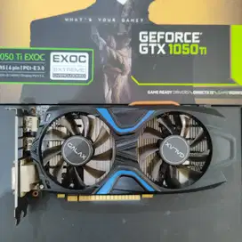 VGA Galax GTX 1050 Ti EXOC 4GB NVIDIA GEFORCE - Fullset!