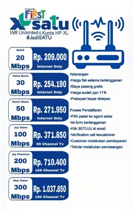 XL SATU FIRST MEDIA