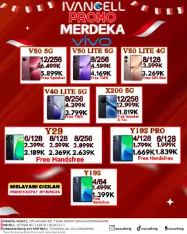 VIVO V50 5G RAM 12/256 NEW MURAH DEWE