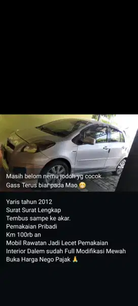 Toyota Yaris tahun 2012