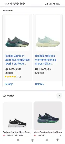 Sepatu Running Reebok Zignitioan