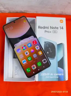 Redmi Note 14 Pro Plus 5G 8/256 Fullset ori segel mulus garansi ON