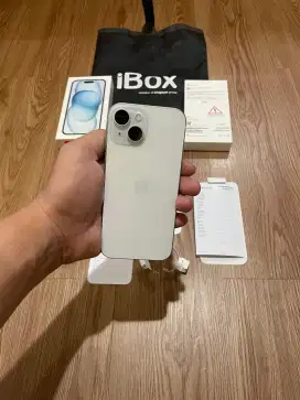 Iphone 15 128gb Resmi IBOX BH 100% Garansi on maret 2026 mulus