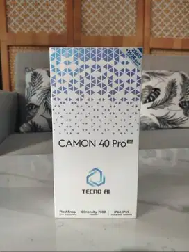 Tecno Camon 40 Pro 5G 8/256GB -  Baru Segel Garansi Resmi
