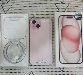 iPhone 15 resmi iBox like new 128 gb