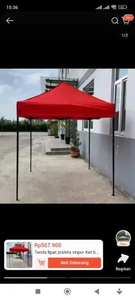 Tenda 2x2, bahan bagus, besi kokoh