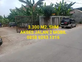 DIJUAL TANAH 3.300 METER AKSES 2 MOBIL JURANGMANGU BARAT, PONDOK AREN