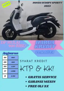 HONDA SCOOPY SPORTY 2023 BISA CASH DAN KREDIT
