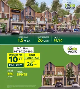 Ruko 2 Lantai 1,5M-an Jalan Baru Lamaran