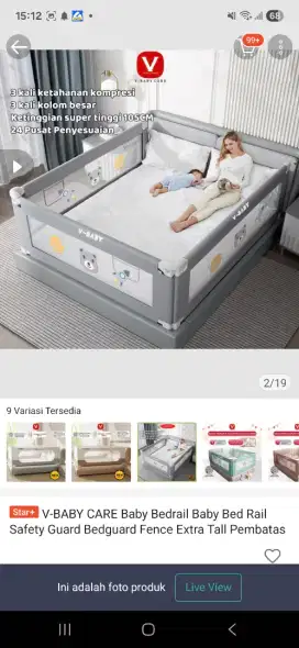 Di jual Bed Rail baru ( di jual karna salah ukuran )