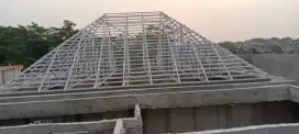 rangka atap baja ringan terpasang