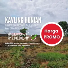 Strategis 2 Km The Park Mall Solo Baru, SHM, Rp2 Jtan/m2