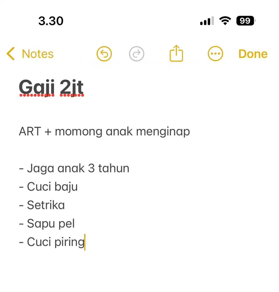 Pengasuh bayi ART