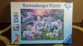 Puzzle Ravensburger – Unicorns in the Sunset Glow 150pcs Bekas Lengkap