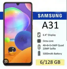 SAMSUNG A31 RAM 6GB INTERNAL 128GB HP SAJA