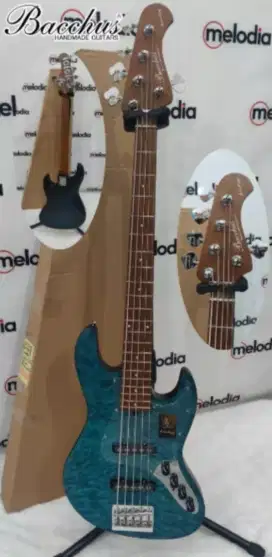 Bacchus WL- 5QM AC RSM/M Woodline series electric bass 5 senar - AMB