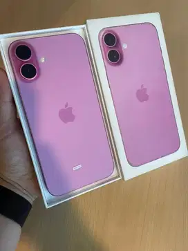 bisa tukar tambah iPhone 16 plus 128Gb Pink bh 100% full ori like new